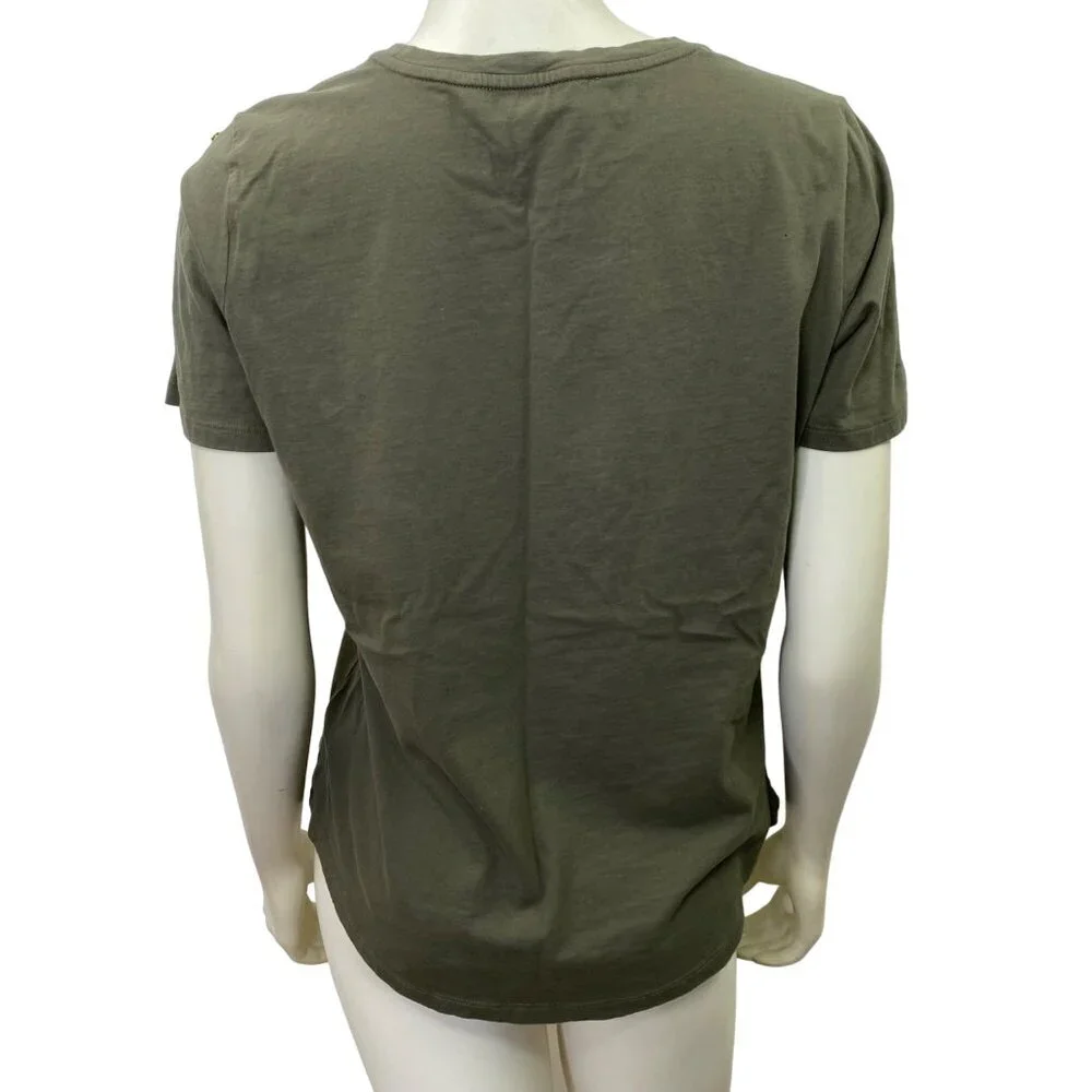 MICHAEL KORS‎ SHORT SLIT SLEEVE TOP L